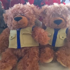 Build A Bear Ben Flyin United Airlines Brown Teddy 12" Soft Toy
